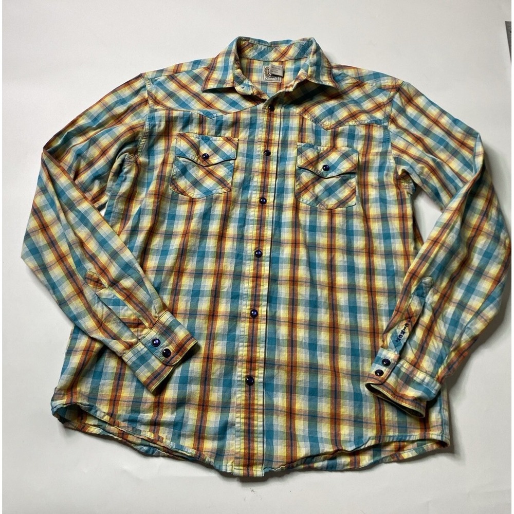 Cinch Women's XL Pearl Snap Long Sleeve Shirt Colorful Cowgirl Western